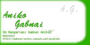 aniko gabnai business card